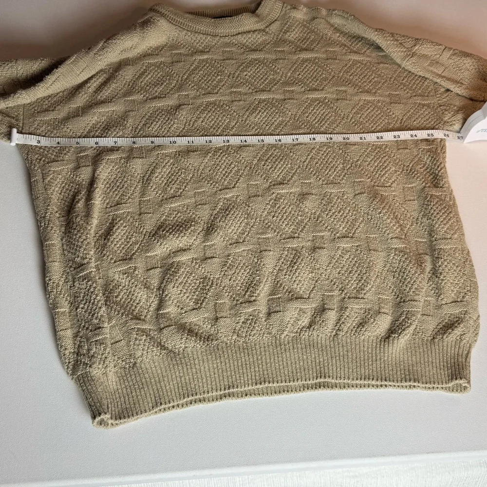 Vintage John Weitz Textured Knit Sweater – Made in USA – Size M, fisherman style